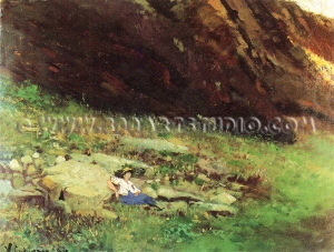 Vincenzo Cabianca - Riposo in Montagna 