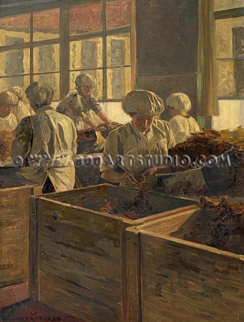 Walther Firle - The cigar makers