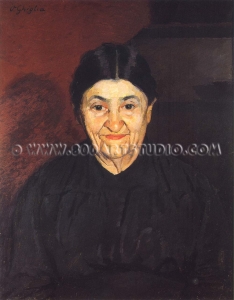 Oscar Ghiglia - Una vecchia signora di Castiglioncello