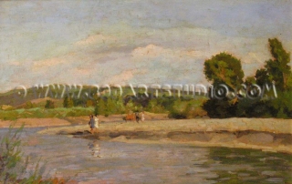 Carlo Domenici - On the Cecina river