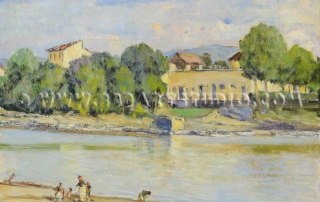 Galileo Chini - Arno river