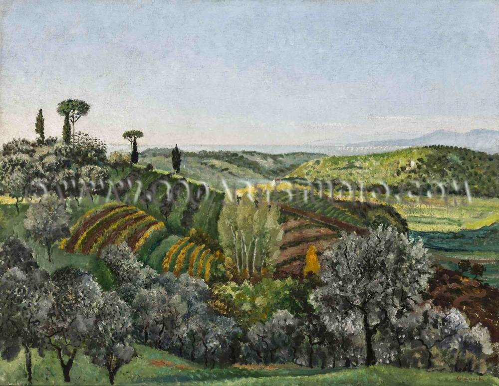 Giovanni Colacicchi - Pisa hills
