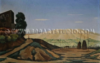 Giovanni Colacicchi - Landscape (Anagni)