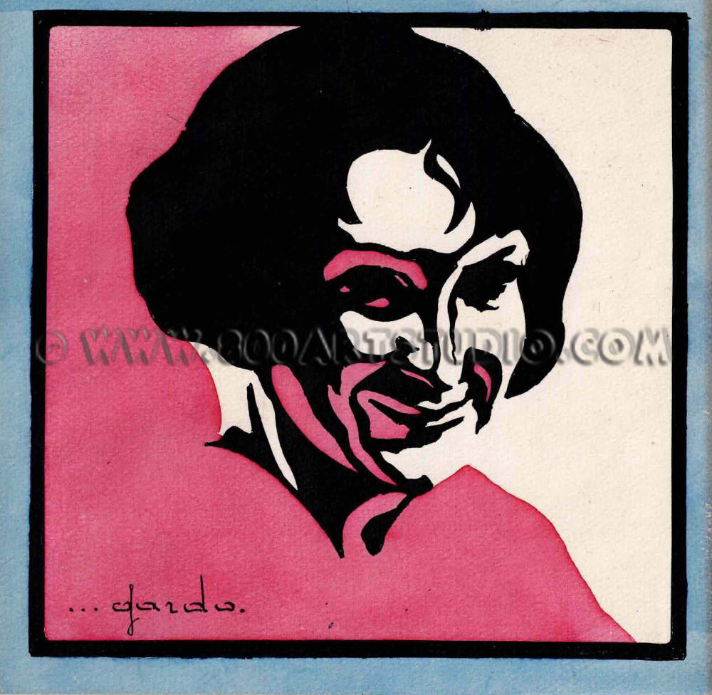 Giorgio Kienerk - Volto di donna sorridente