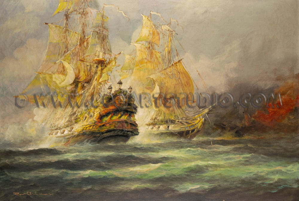 Rodolfo Claudus - Battaglia navale tra vascelli