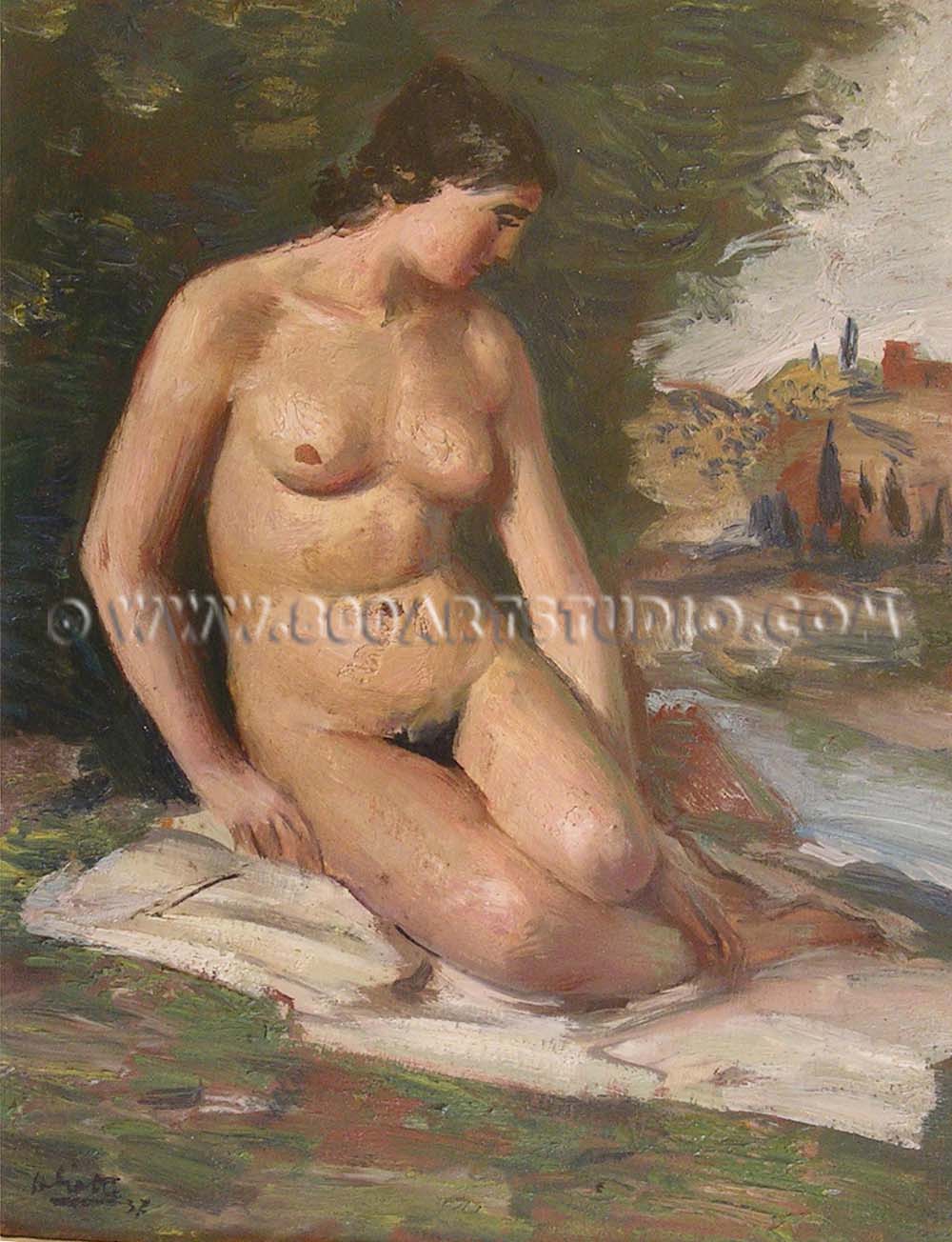 Alberto Salietti - Nudo di donna